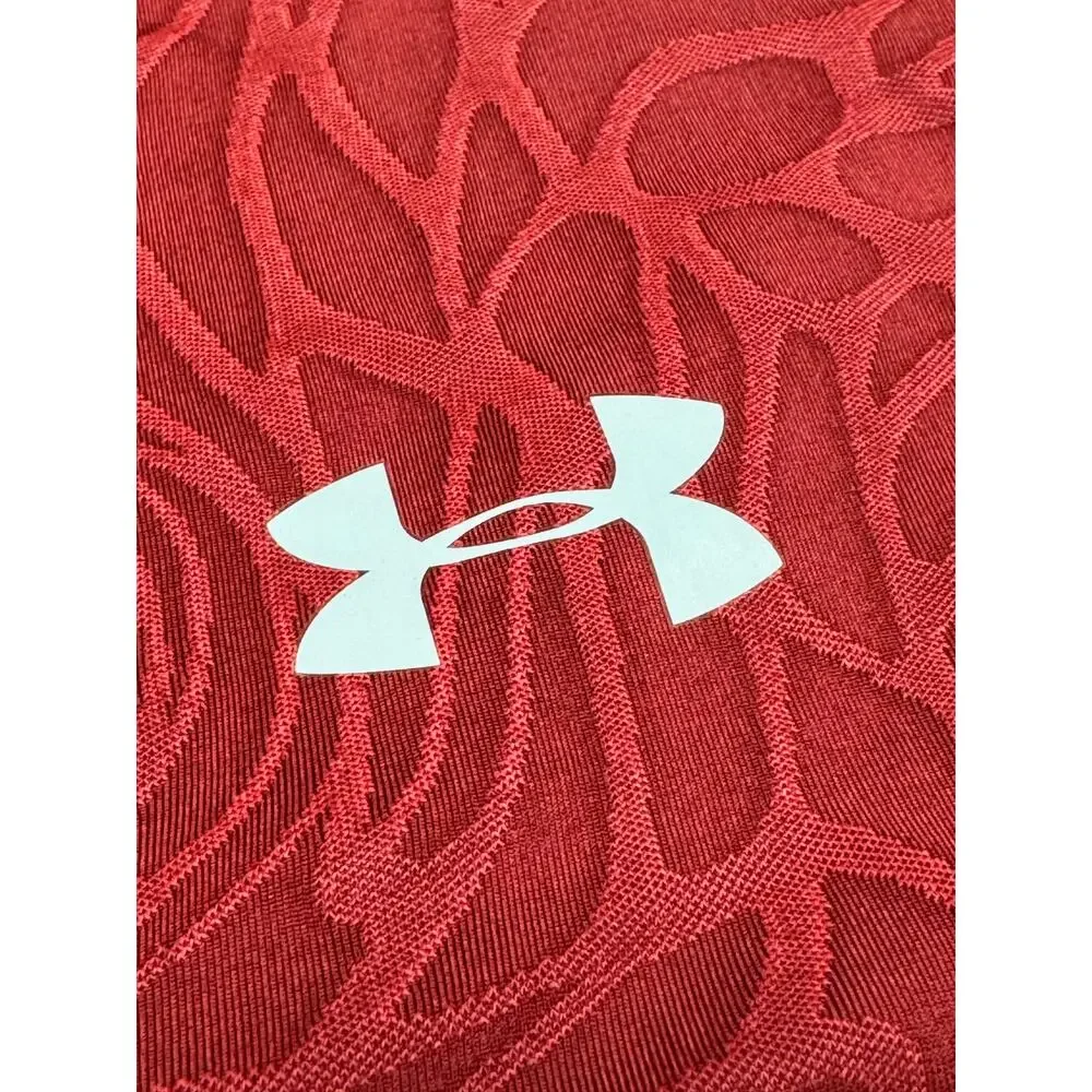 Under Armour Ua Mk 1 Short Sleeve Print Shirt Red size 2xl